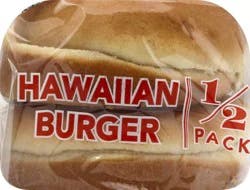 Lewis Bakeries Hawaiian Half Pack Burger Buns, 7.5 oz, 4 Count