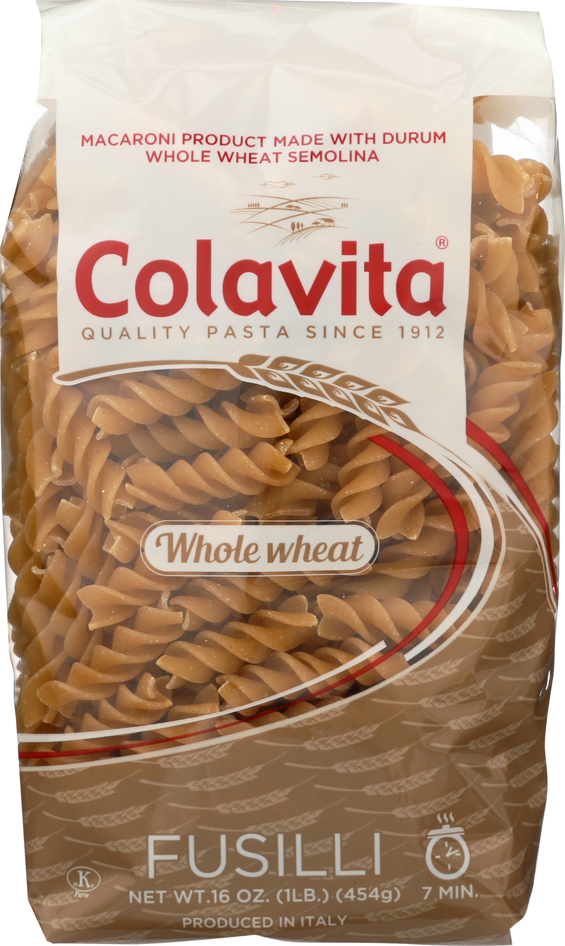 slide 1 of 5, Colavita Whole Wheat Cut Fusilli Pasta, 1 lb