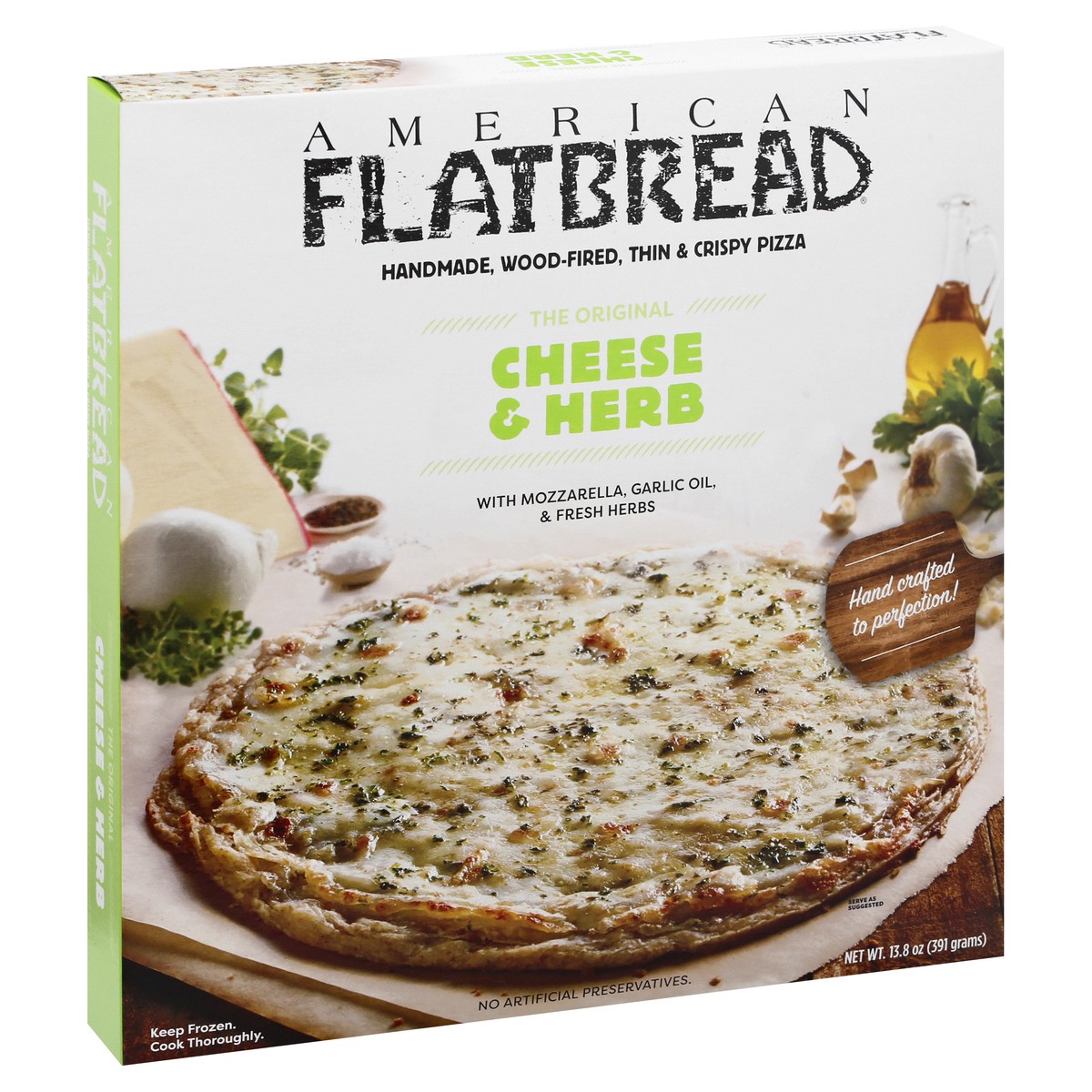 slide 6 of 10, American Flatbread The Original Cheese & Herb Pizza 13.8 oz, 13.8 oz