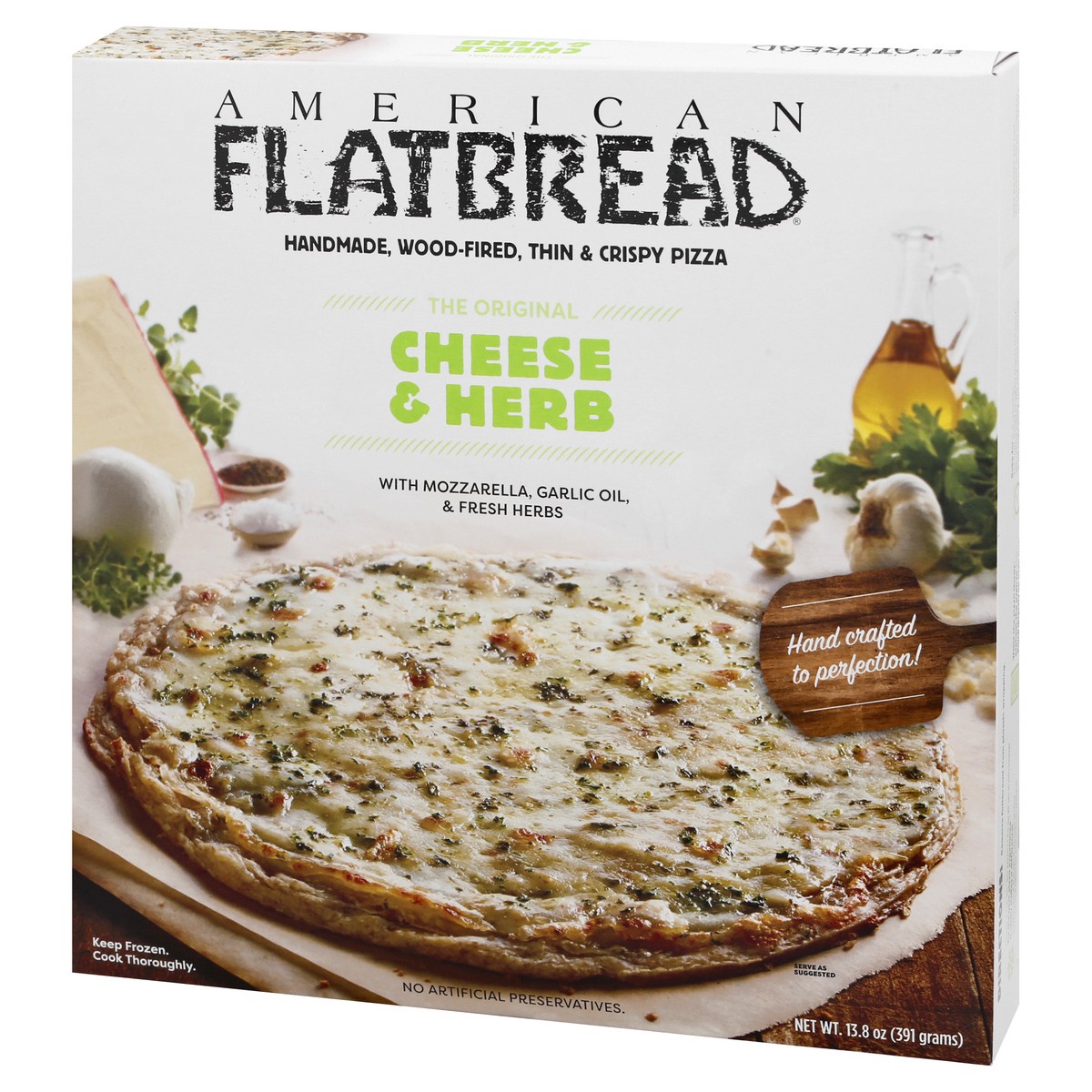 slide 9 of 10, American Flatbread The Original Cheese & Herb Pizza 13.8 oz, 13.8 oz