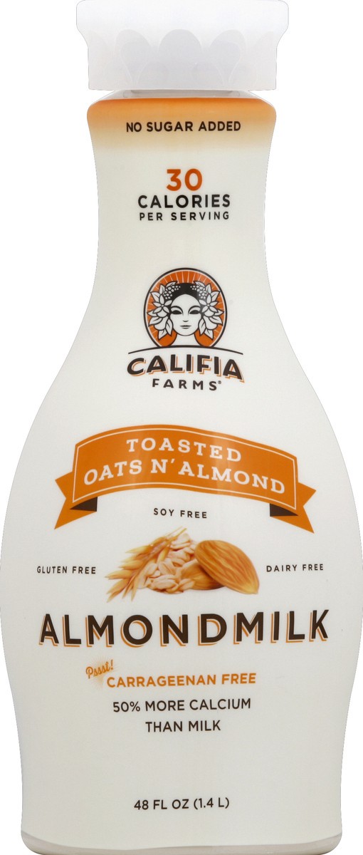 slide 4 of 4, Califia Farms Toasted Oats & Almond Milk, 48 fl oz
