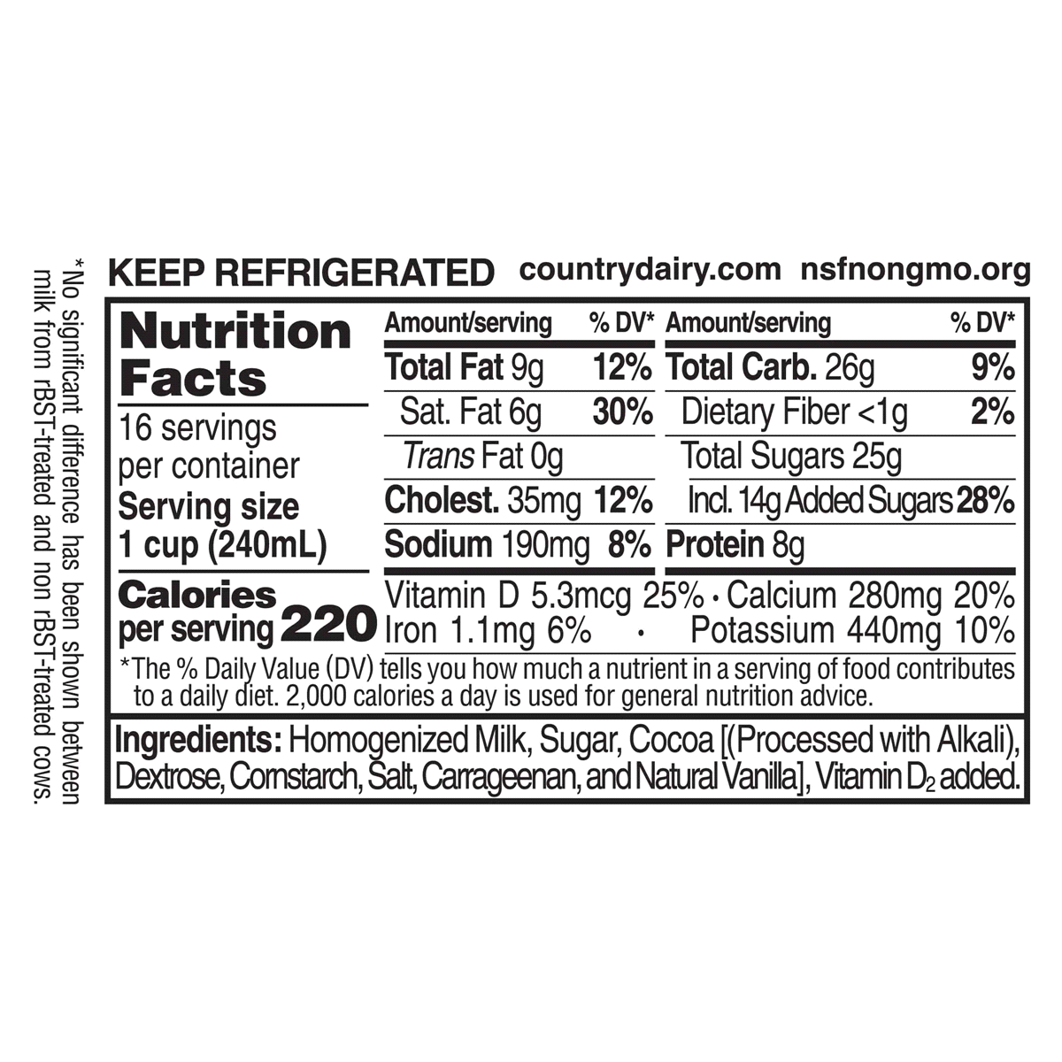 slide 4 of 5, Country Dairy Chocolate Milk Gallon, 1 gal