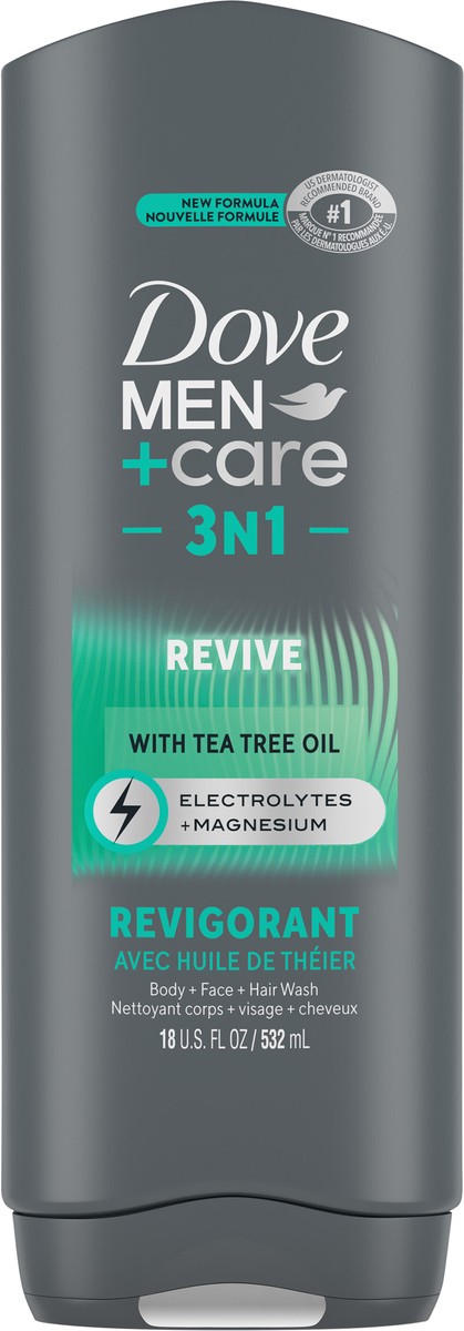 slide 9 of 9, Dove Men+Care 3N1 Revive Post-Workout Body Wash, 18 fl oz