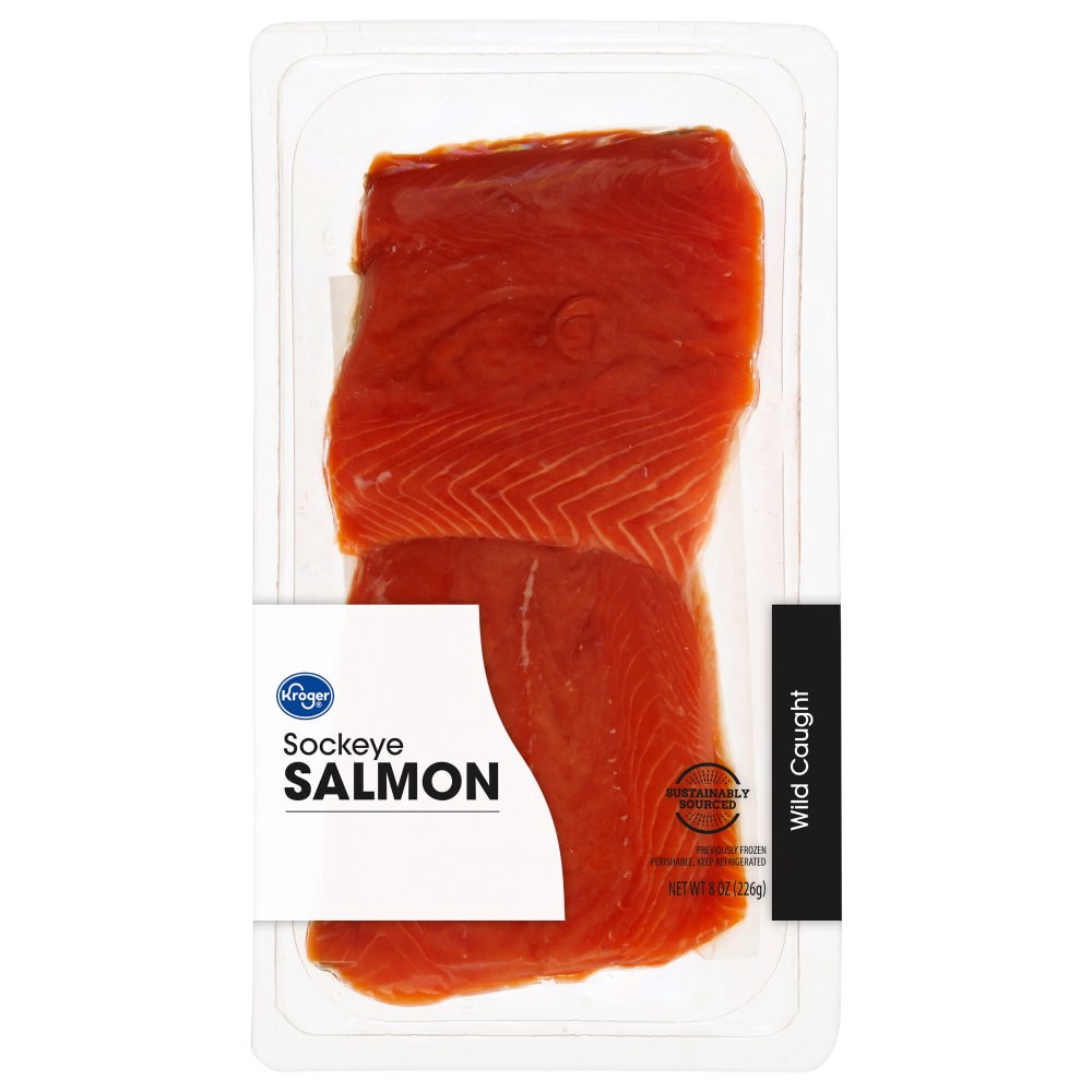 slide 1 of 2, Kroger Sockeye Salmon Skin Pack, 8 oz