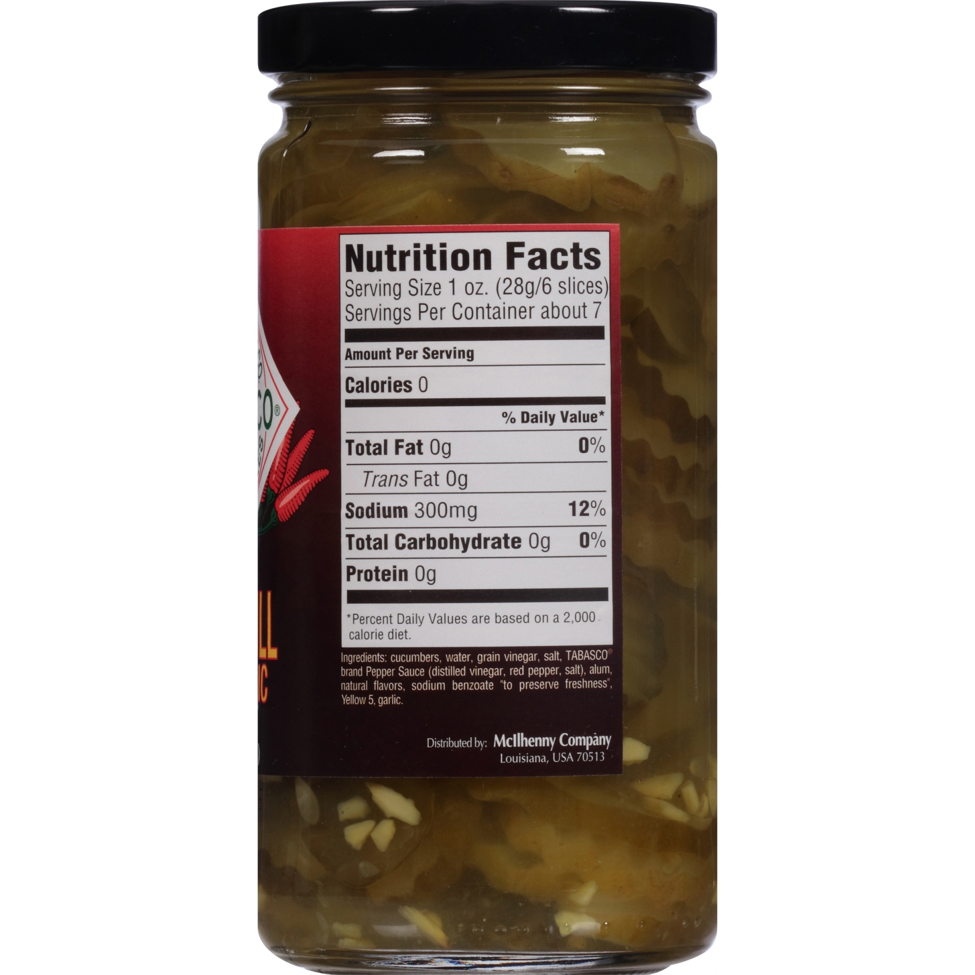 slide 3 of 6, Tabasco Spicy Dill Pickles with Garlic 12 Fl. Oz. Jar, 12 oz
