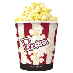 Nostalgia Round Plastic Popcorn Bucket