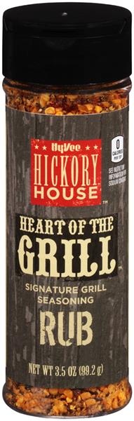 slide 1 of 1, Hy-Vee Hickory House Heart Of The Grill Seasoning Rub, 3.5 oz