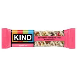 KIND Seeds Fruit & Nuts Snack Bar, Strawberry Sunflower Seed | 5g Protein, High Fiber, Gluten Free Bars, 1.4 OZ, 1 Count