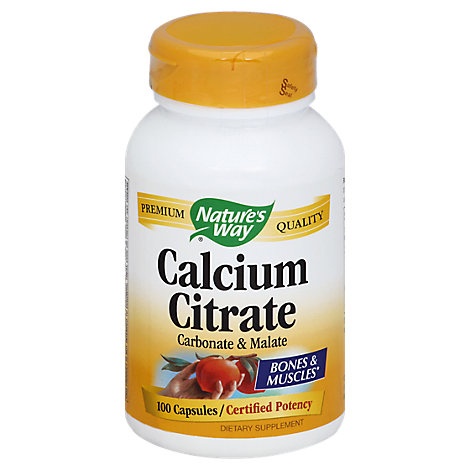 slide 1 of 1, Nature's Way Natures Way Calcium Citrate, 100 ct