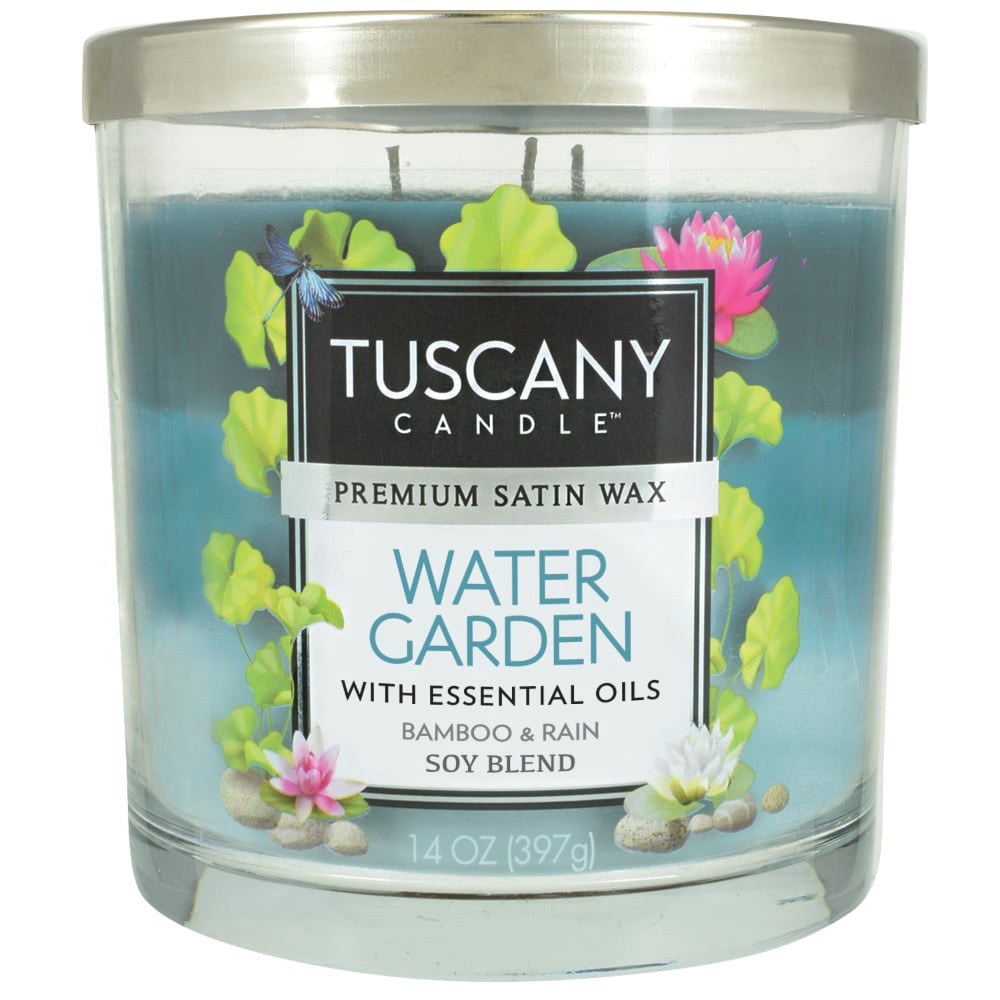 slide 1 of 2, Tuscany Candle Water Garden Scented Triple Pour Jar Candle, 1 ct