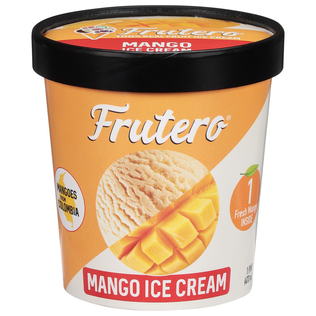 slide 1 of 1, Frutero Ice Cream Mango - 1 pint, 1 pint