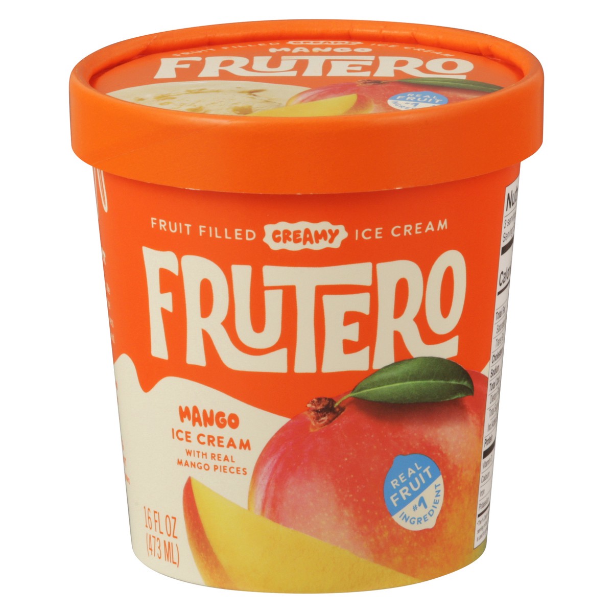 slide 1 of 1, Frutero Mango Ice Cream 16 fl oz, 1 pint