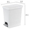 slide 24 of 25, Sterilite Rectangular Step-on Wastebasket Black, 2.7 gal