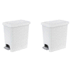 slide 23 of 25, Sterilite Rectangular Step-on Wastebasket Black, 2.7 gal