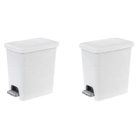 slide 19 of 25, Sterilite Rectangular Step-on Wastebasket Black, 2.7 gal