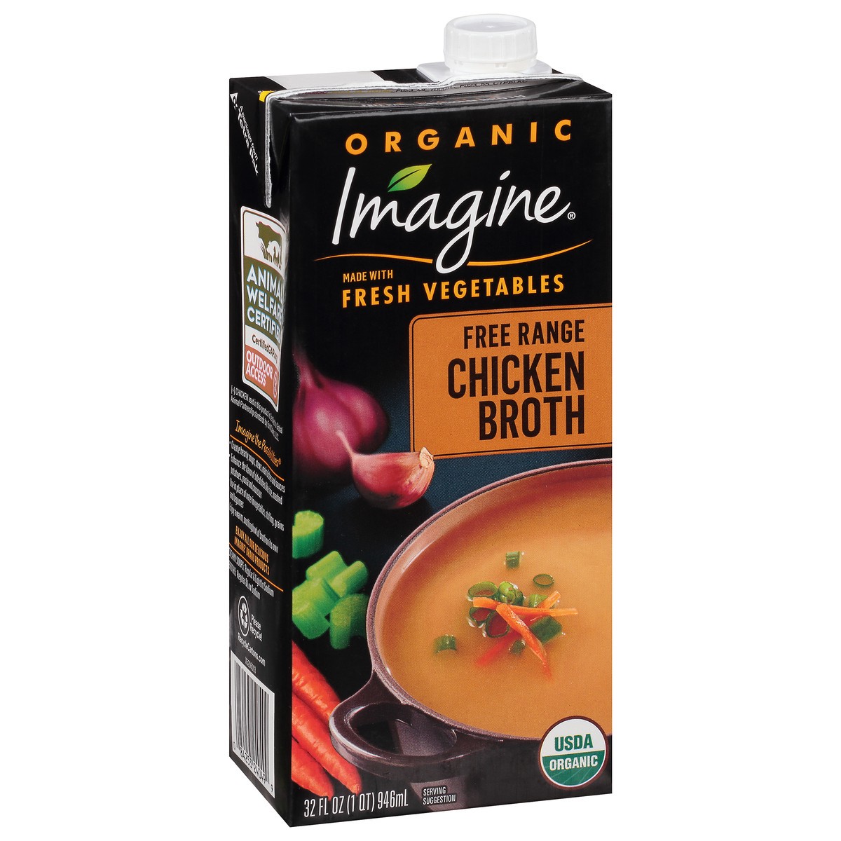 slide 6 of 10, Imagine Foods Chicken Free Range Broth, 32 oz