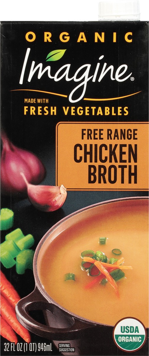 slide 4 of 10, Imagine Foods Chicken Free Range Broth, 32 oz