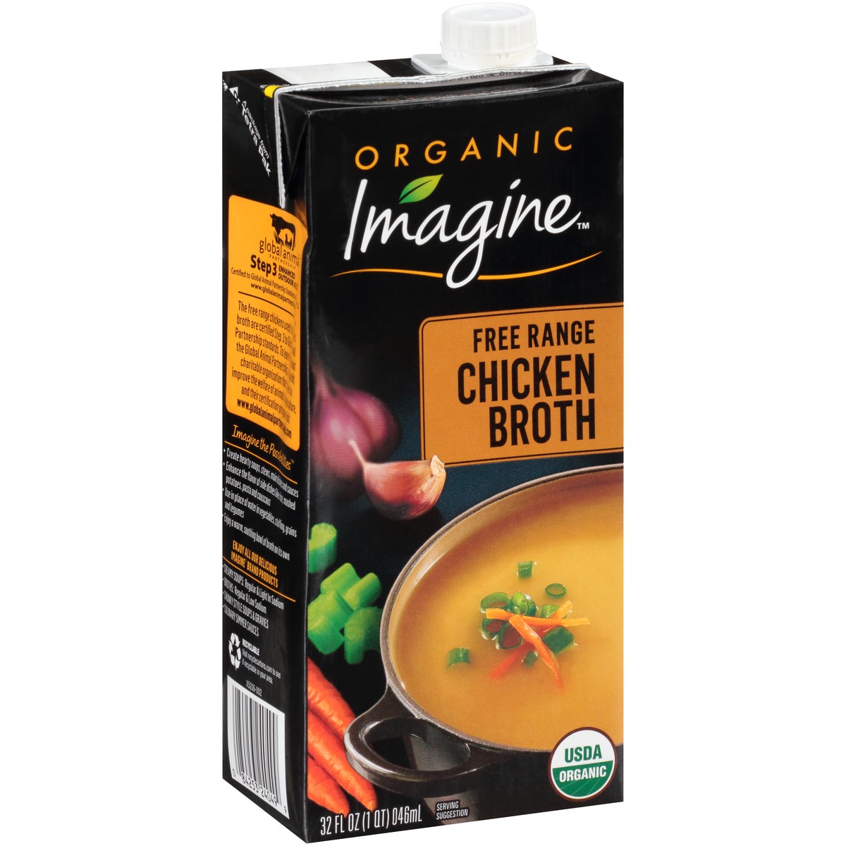 slide 1 of 10, Imagine Foods Chicken Free Range Broth, 32 oz