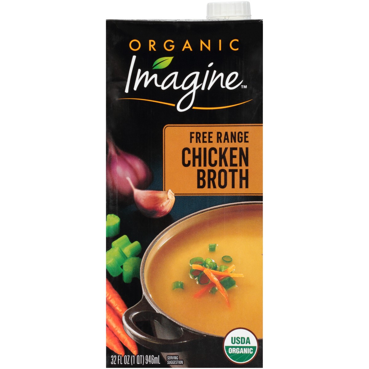 slide 1 of 10, Imagine Foods Chicken Free Range Broth, 32 oz