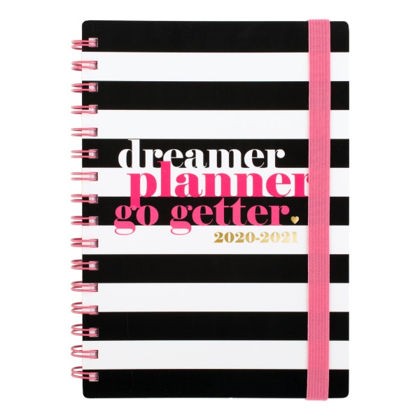 slide 1 of 6, See Jane Work Die-Cut Academic Weekly/Monthly Planner, 5-1/2'' X 8-1/2'', Black/White, July 2020 To June 2021, Sj103-200A, 1 ct