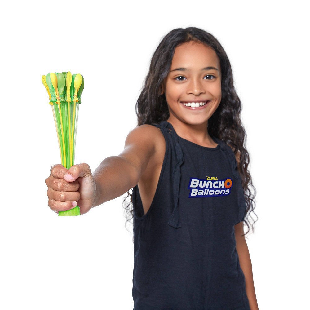 slide 3 of 8, Bunch O Balloons 8pk Rapid Filling Self Sealing Water Balloons - Neon by ZURU, 8 ct