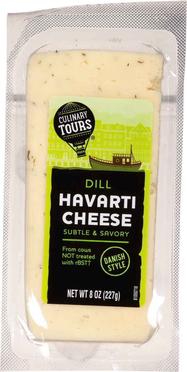 slide 5 of 16, Culinary Tours Danish Style Dill Havarti Cheese 8 oz, 8 oz