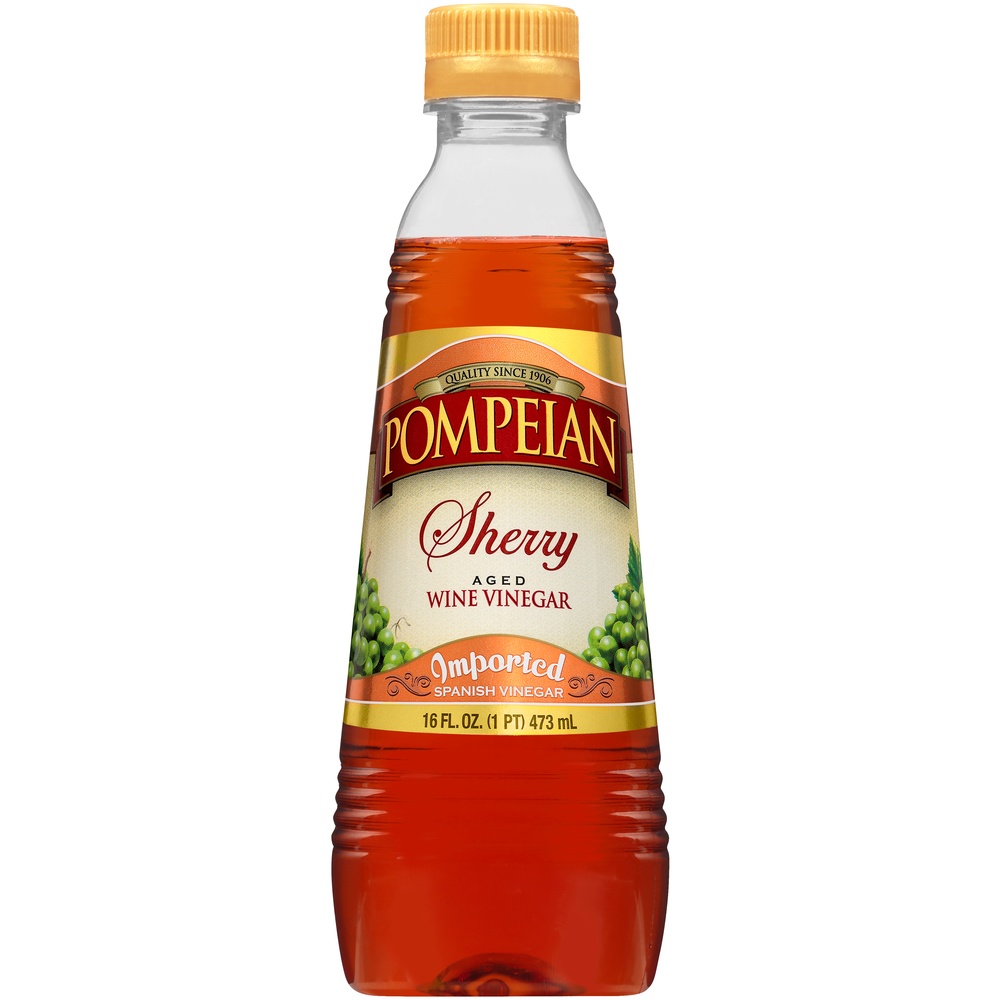 slide 1 of 1, Pompeian Sherry Aged Wine Vinegar, 16 fl oz