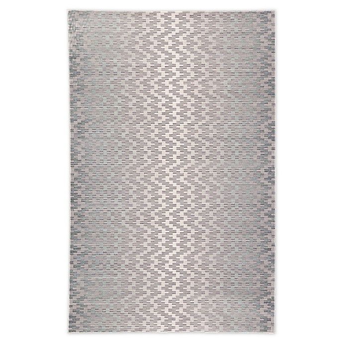 slide 1 of 5, Jaipur Living Olia Chevron Accent Rug - Light Grey, 2 ft x 3 ft