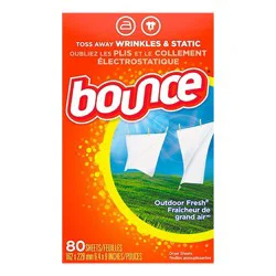 Bounce Dryer Sheets, Outdoor Fresh, 80 count