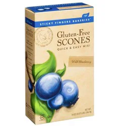 Sticky Fingers Bakeries Scones, Gluten-Free, Wild Blueberry 14 oz