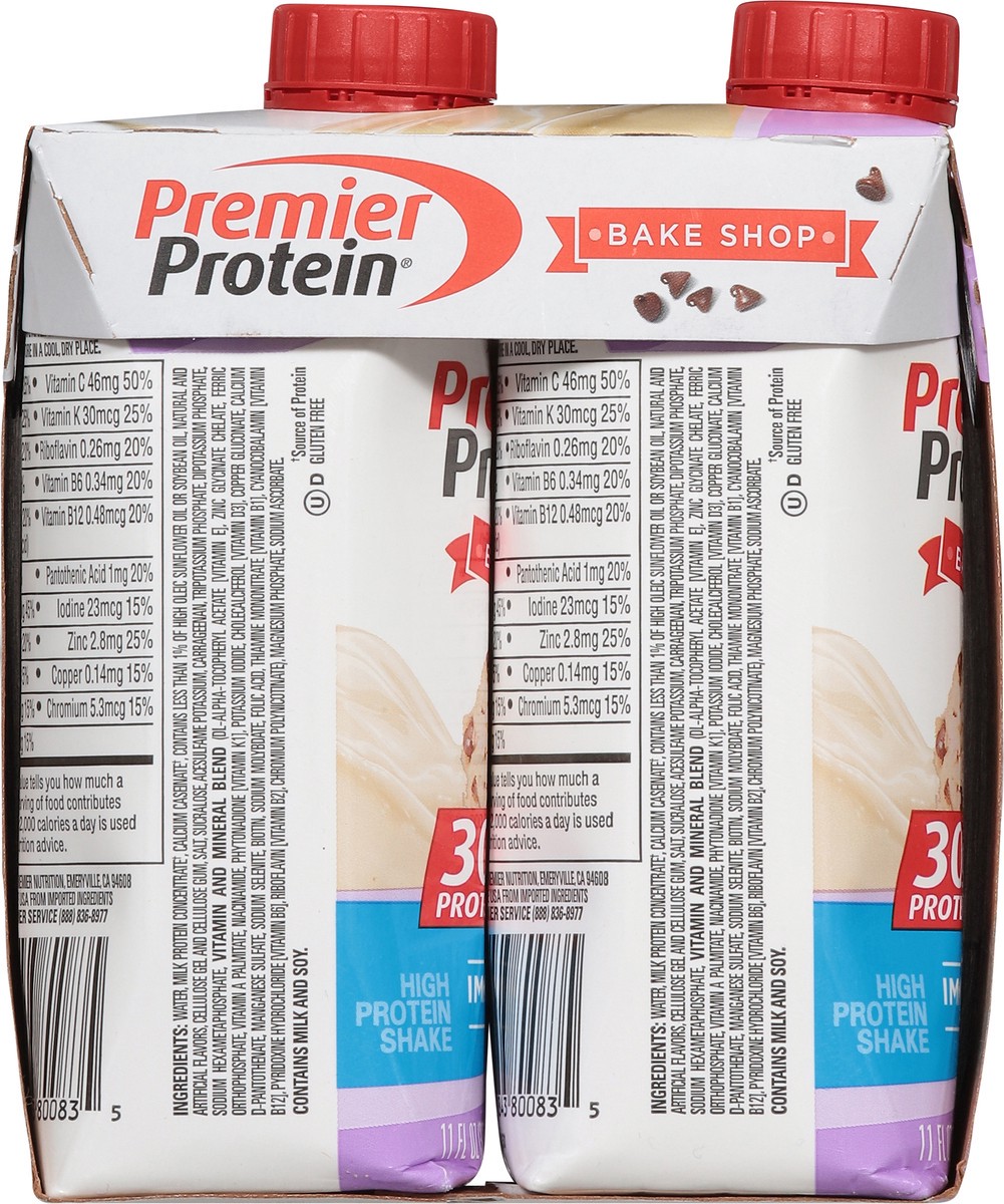 slide 12 of 14, Premier Protein Cookie Dough High Protein Shake 4 - 11 fl oz Packs, 4 ct