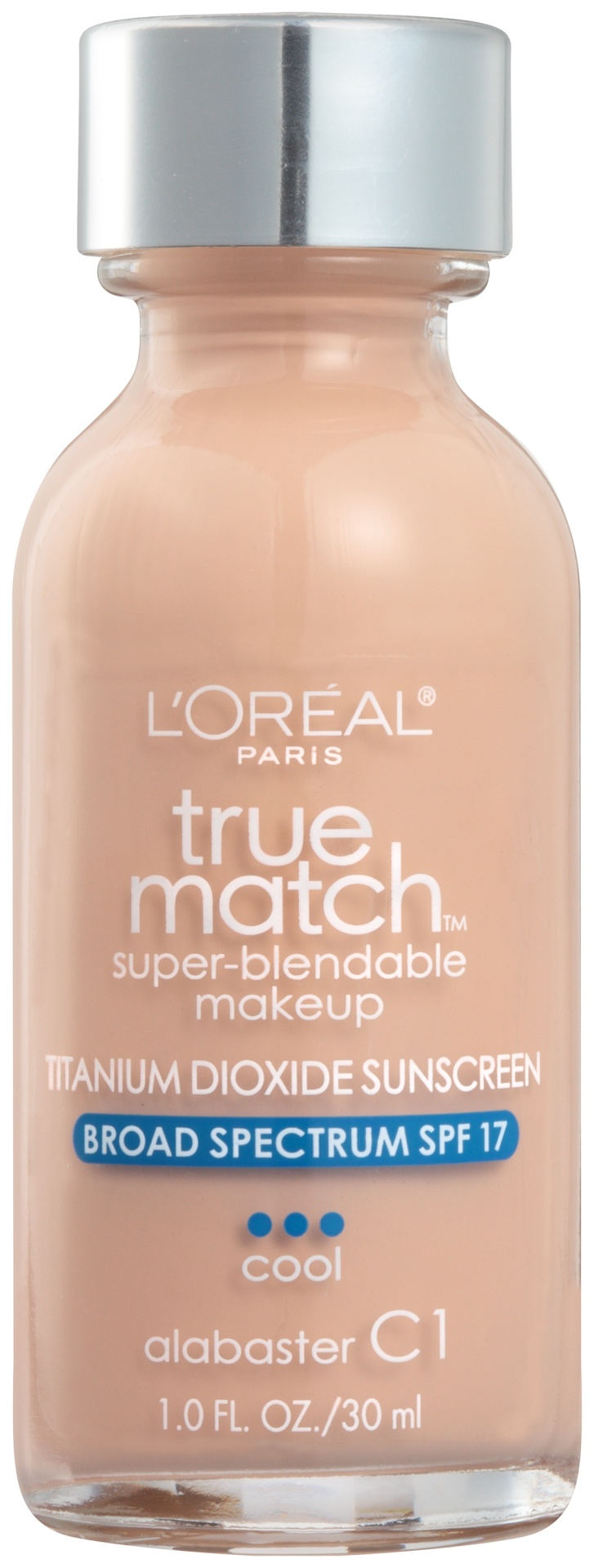 slide 3 of 6, L'Oréal True Match Makeup Super Blendable Foundation - C4 Shell Beige, 1 fl oz