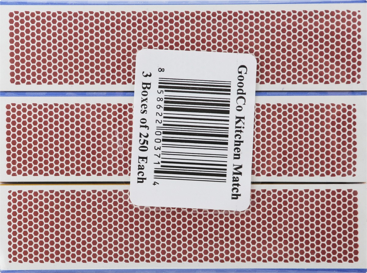 slide 9 of 12, GoodCo Kitchen Matches 250 ea, 250 ct