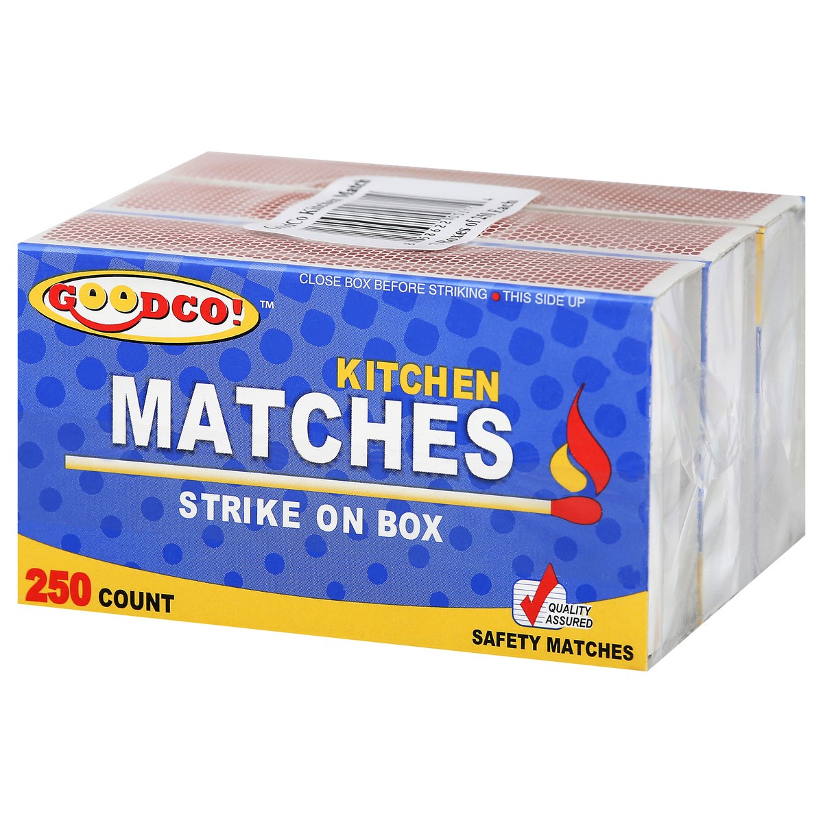 slide 2 of 12, GoodCo Kitchen Matches 250 ea, 250 ct