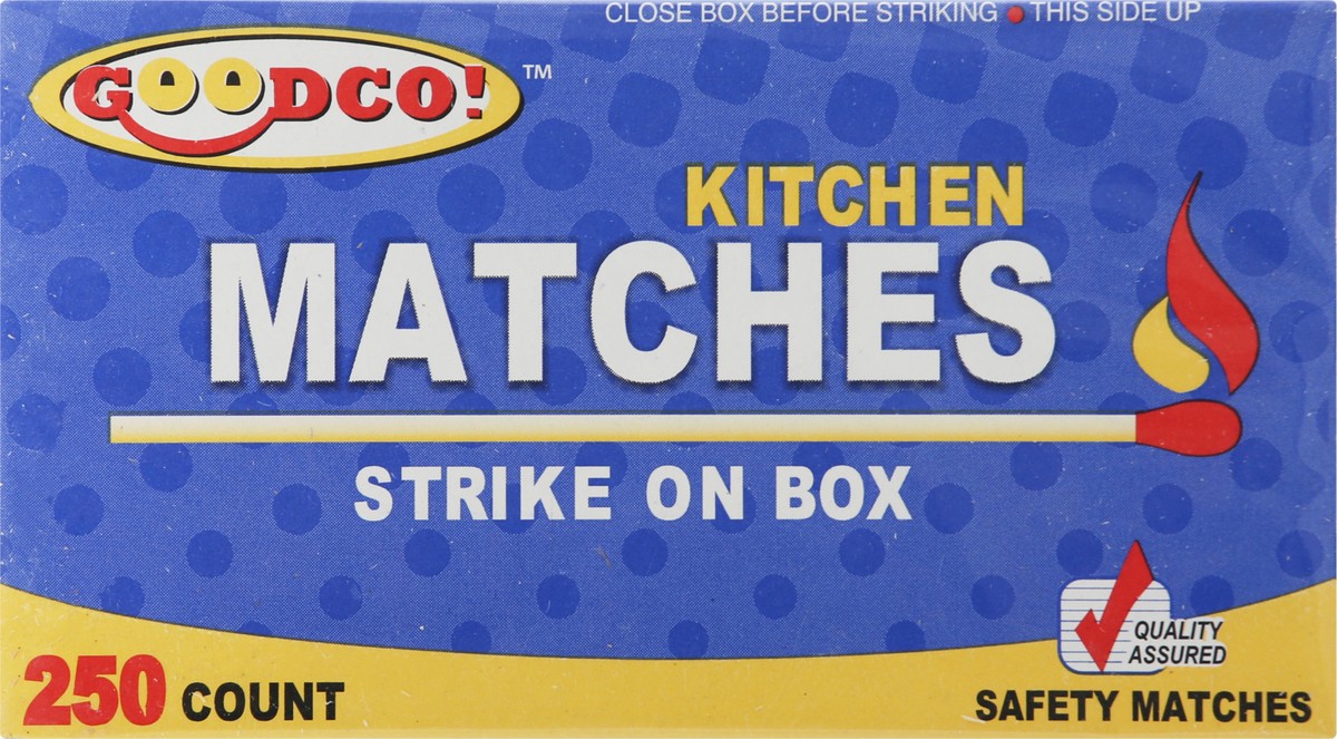 slide 7 of 12, GoodCo Kitchen Matches 250 ea, 250 ct