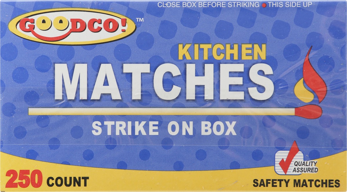 slide 4 of 12, GoodCo Kitchen Matches 250 ea, 250 ct