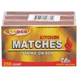 GoodCo Kitchen Matches 250 ea
