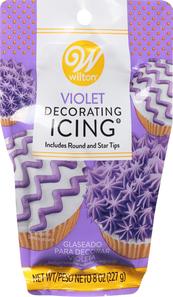 slide 3 of 9, Wilton Violet Decorating Icing 8 oz, 8 oz