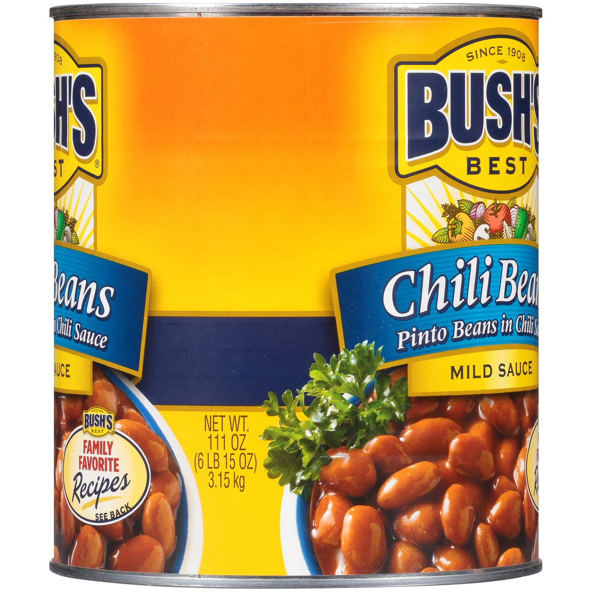 slide 4 of 7, Bush's Best Bush's Pinto Beans in a Mild Chili Sauce 111 oz, 111 oz