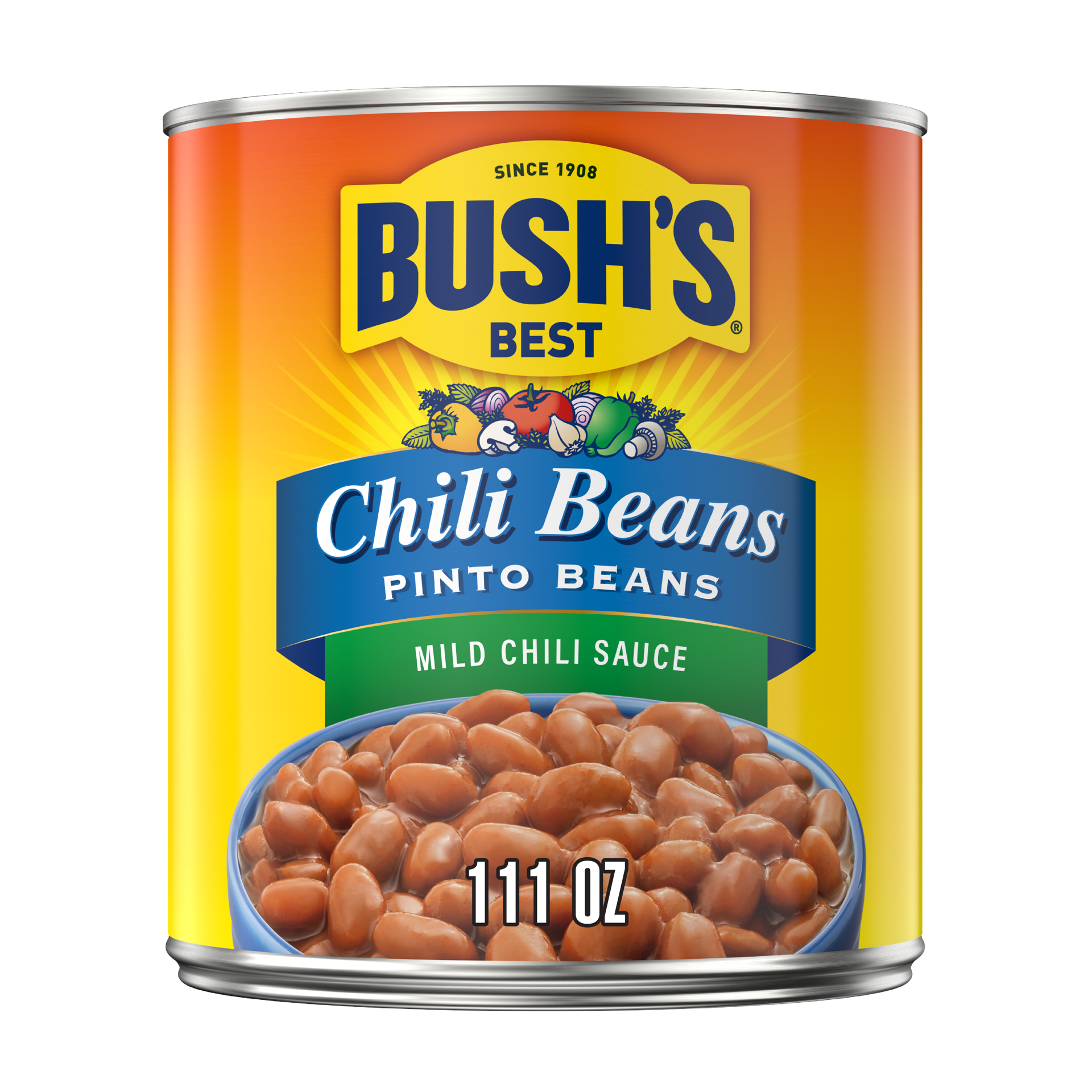 slide 1 of 7, Bush's Best Bush's Pinto Beans in a Mild Chili Sauce 111 oz, 111 oz