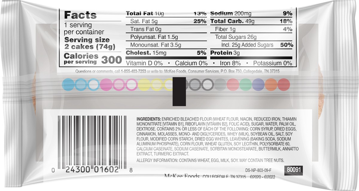 slide 2 of 3, Drake's Cakes, Drake's Snack Coffee Cakes with cinnamon streusel topping (wrap), 2.6 oz