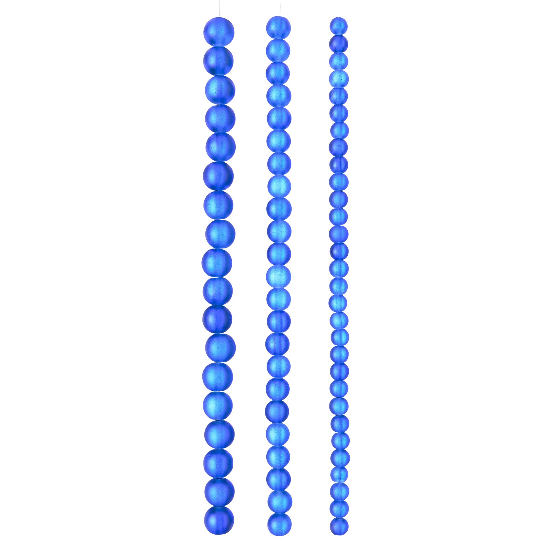 slide 2 of 3, Blue Matte Glass Round Beads By Bead Landing, 5.2mm-9mm