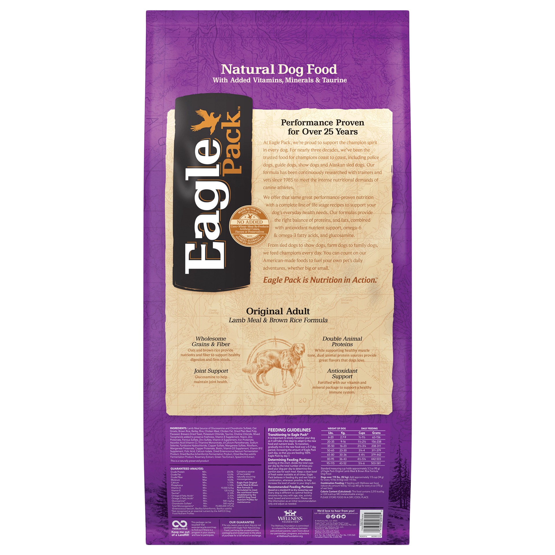 slide 5 of 5, Eagle Pack Natural Dry Dog Food, Lamb & Rice, 30-Pound Bag, 1 ct