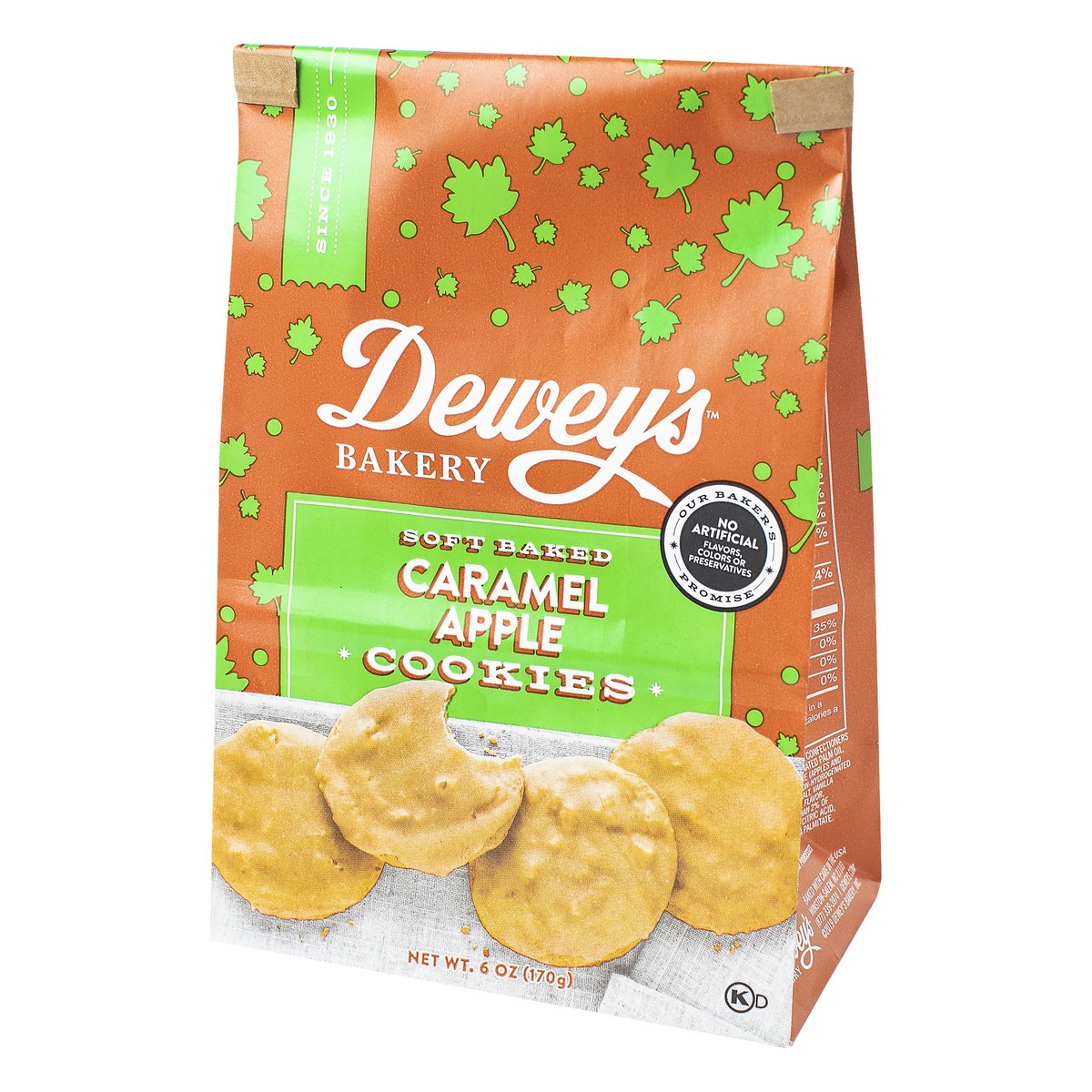 slide 3 of 8, Dewey's Bakery Deweys Cookies Caramel Apple, 6 oz