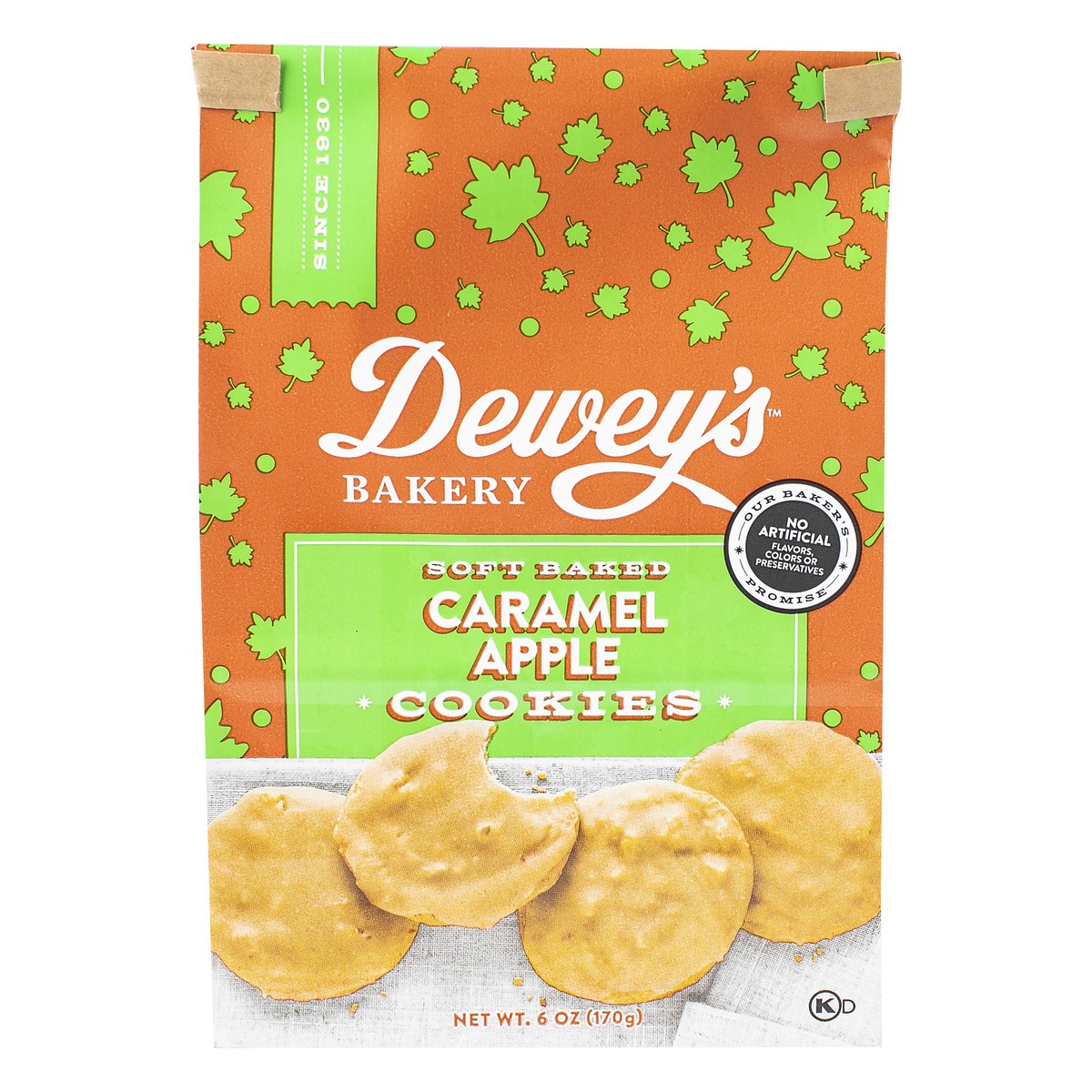 slide 1 of 8, Dewey's Bakery Deweys Cookies Caramel Apple, 6 oz