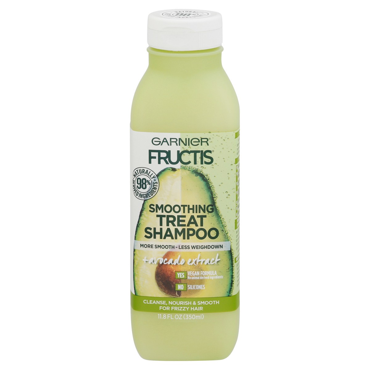 slide 1 of 9, Garnier Smoothing Treat Avocado Extract Shampoo, 11.8 fl oz