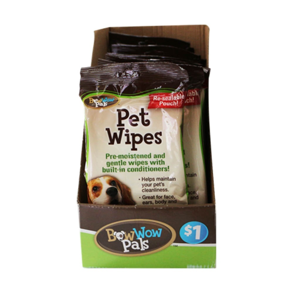 slide 1 of 1, Bow Wow Pals Pet Wipes, 24 ct