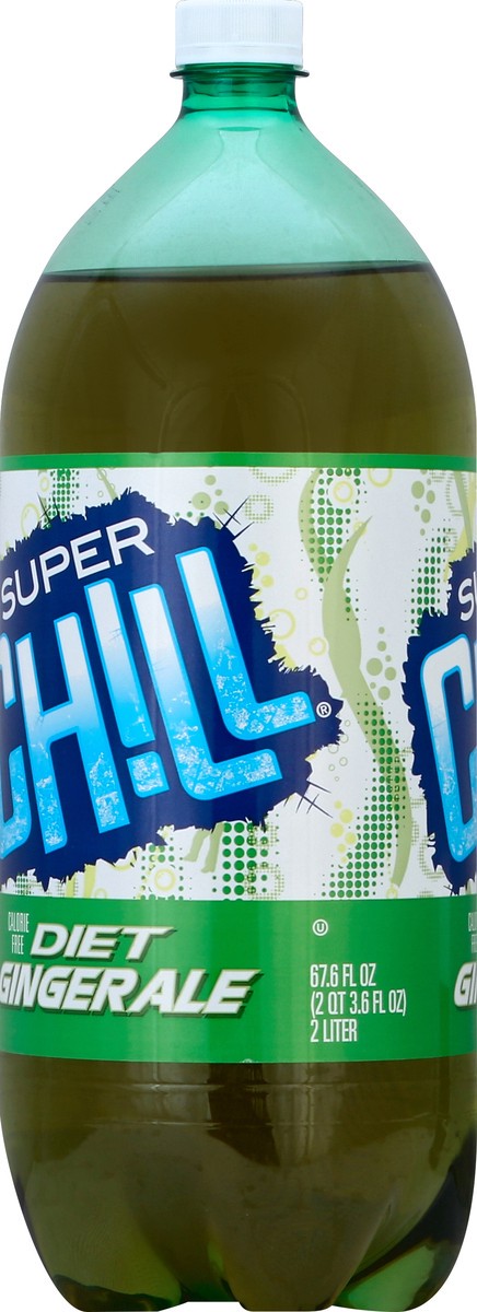 slide 3 of 7, Super Chill Ginger Ale Diet Soda, 2 liter
