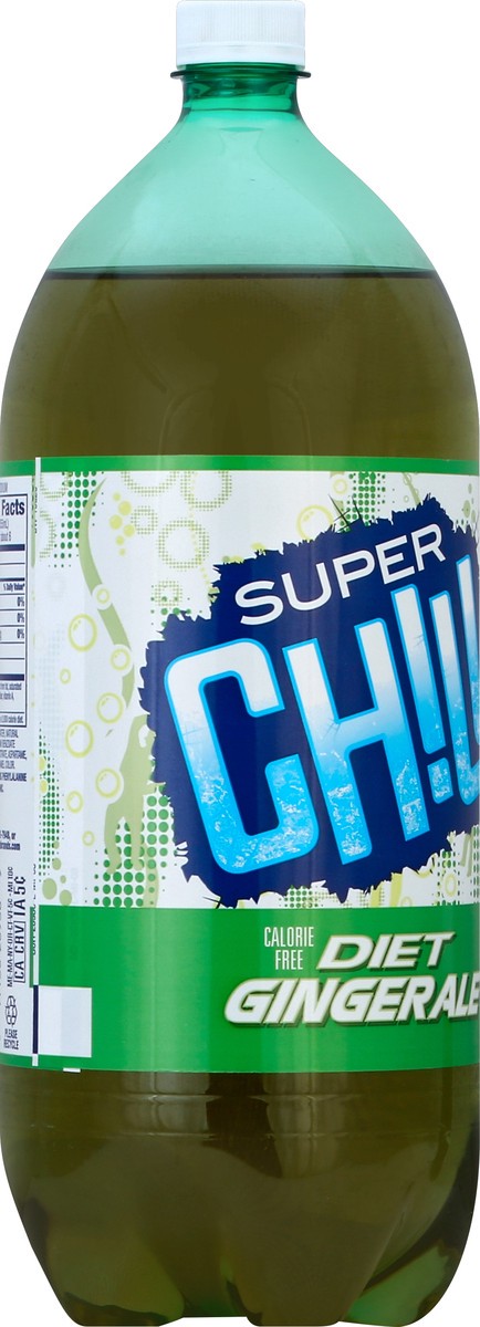 slide 6 of 7, Super Chill Ginger Ale Diet Soda, 2 liter