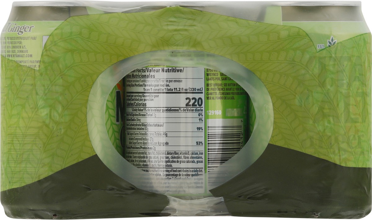 slide 9 of 13, Vita Malt Non-Alcoholic Ginger Malt Drink 12 - 11.2 fl oz Cans, 12 ct